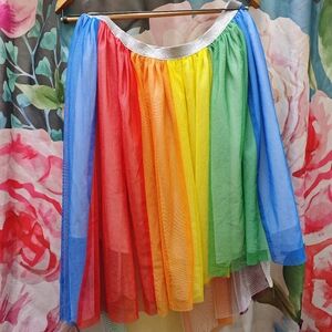 Target Multicolor A-Line Tulle Skirt